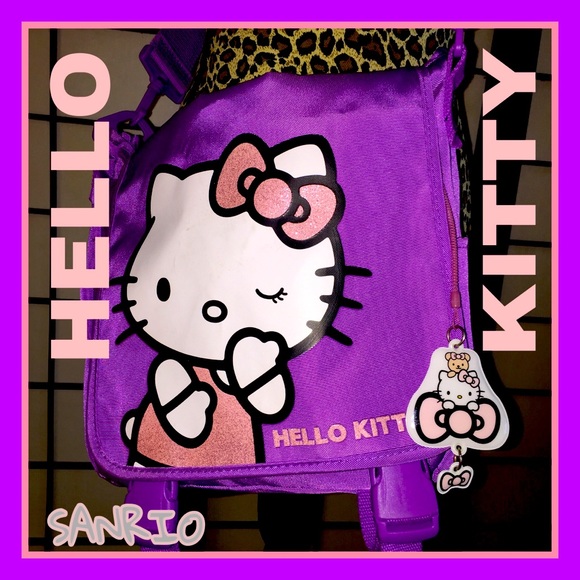 Hello  Kitty Purple Messenger Bag Sanrio - Picture 4 of 16